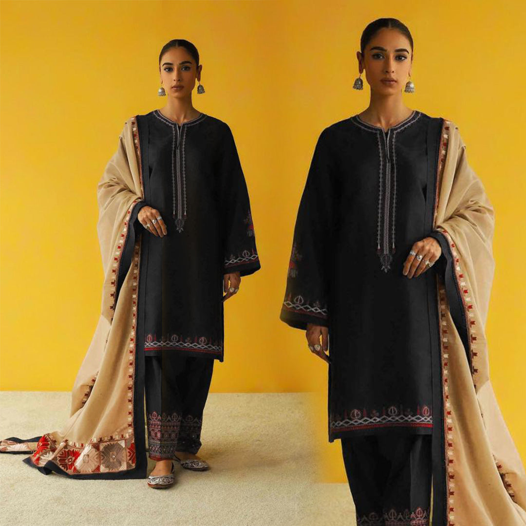 Dhanak 3PC Embroidered-639