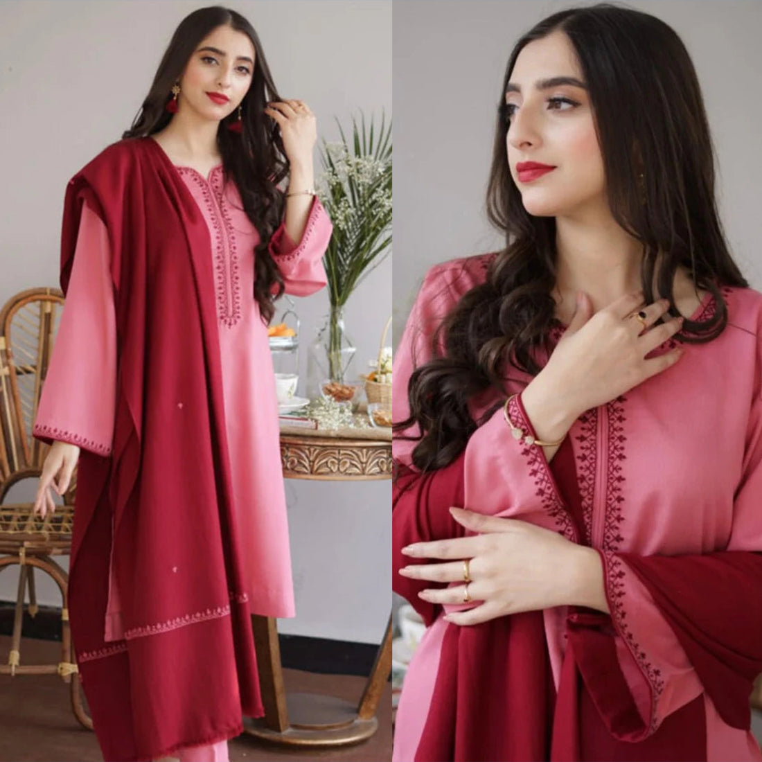 Dhanak 3PC Embroidered-617