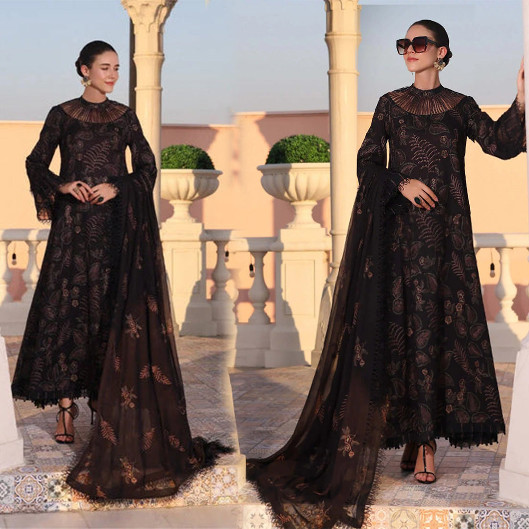 Dhanak 3PC Embroidered With Chiffon Embroidered Dupatta-159