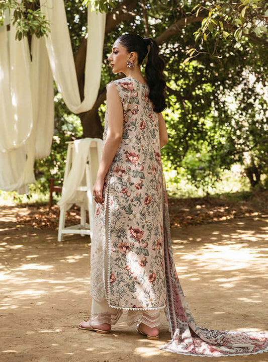 3PC Lawn Printed Shirt With Digital Printed Dupatta-1615