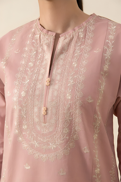 Dhanak-3PC Embroidered Shirt with Chiffon Embroidered Dupatta-3133