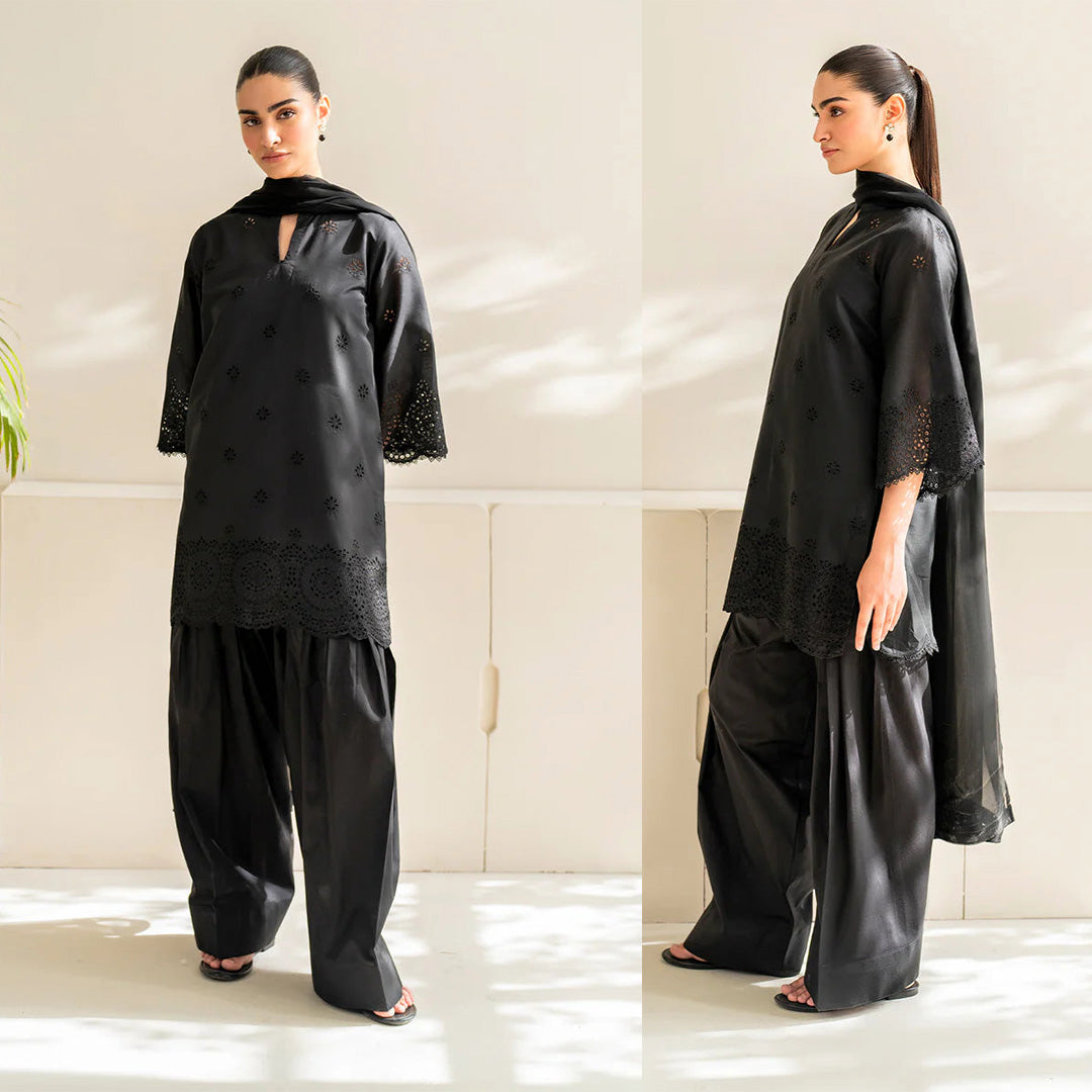 Dhanak 3PC Embroidered With Chiffon Dupatta-152