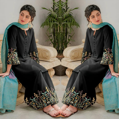 Dhanak 3PC Embroidered-626