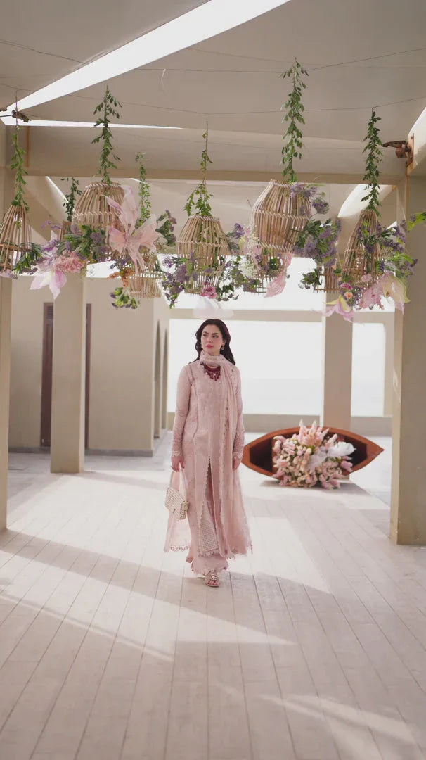 Lawn-3PC Embroidered Shirt with Organza Embroidered Dupatta-1270