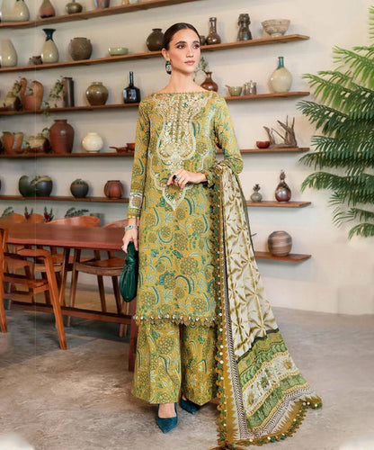 KHADDAR-3PC WITH KHADDAR PRINTED SHIRT & TROUSER-925