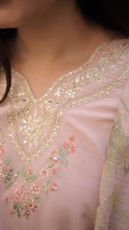 Lawn-3PC Embroidered Shirt with Digital Printed Jacquard Dupatta-1422