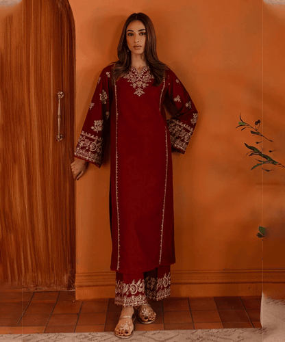 Dhanak - 2PC Embroidered -6003