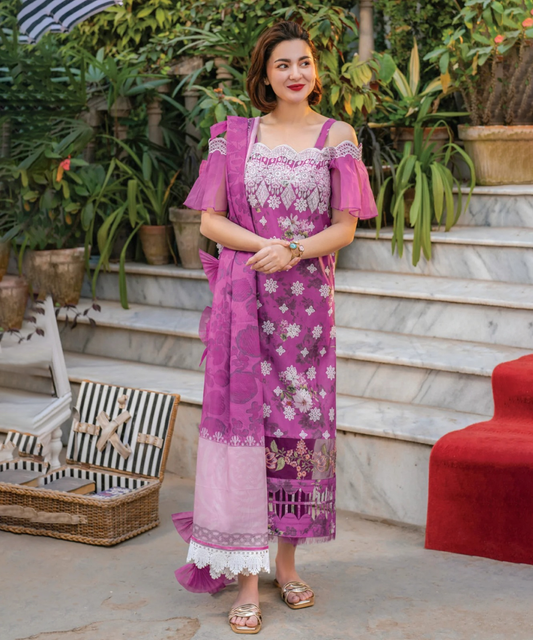 KHADDAR-3PC WITH KHADDAR PRINTED SHIRT & TROUSER-933