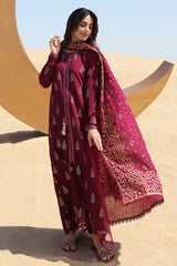 Lawn-3PC Embroidered Shirt with Digital Printed Jacquard Dupatta - 1331