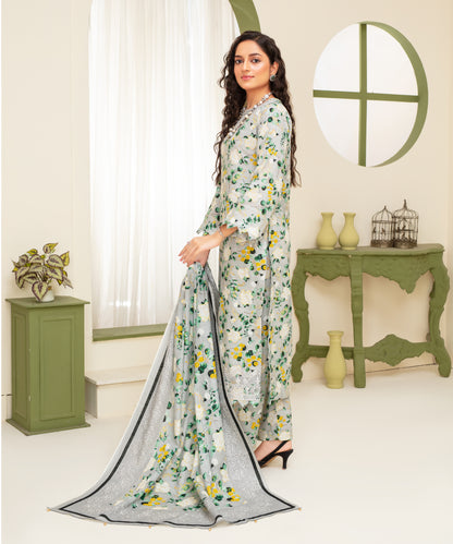 KHADDAR 3PC WITH KHADDAR PRINTED SHIRT & TROUSER-915