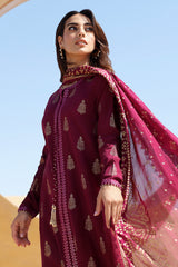 Lawn-3PC Embroidered Shirt with Digital Printed Jacquard Dupatta - 1331