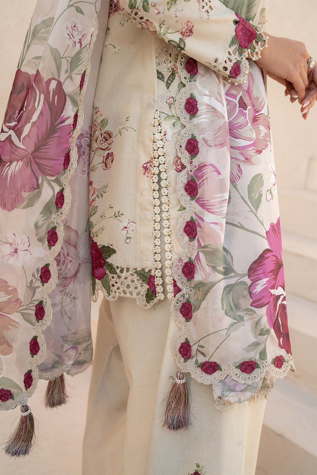 KHADDAR-3PC WITH KHADDAR PRINTED SHIRT & TROUSER-927