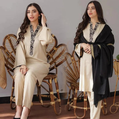 Dhanak 3PC Embroidered-612