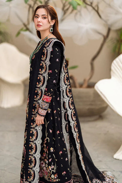 Dhanak-3PC Embroidered Shirt with Organza Embroidered Dupatta-3262