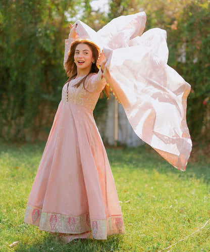 Lawn-3PC Embroidered Shirt with Organza Embroidered Dupatta-1409