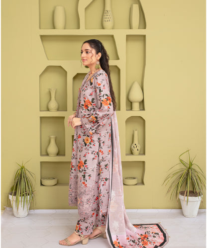 KHADDAR 3PC WITH KHADDAR PRINTED SHIRT & TROUSER-919
