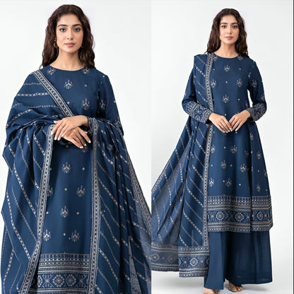 Dhanak 3PC Embroidered-644