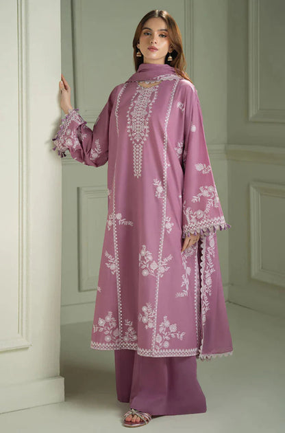 Dhanak 3PC Embroidered Shirt with Chiffon Embroidered Dupatta-3518