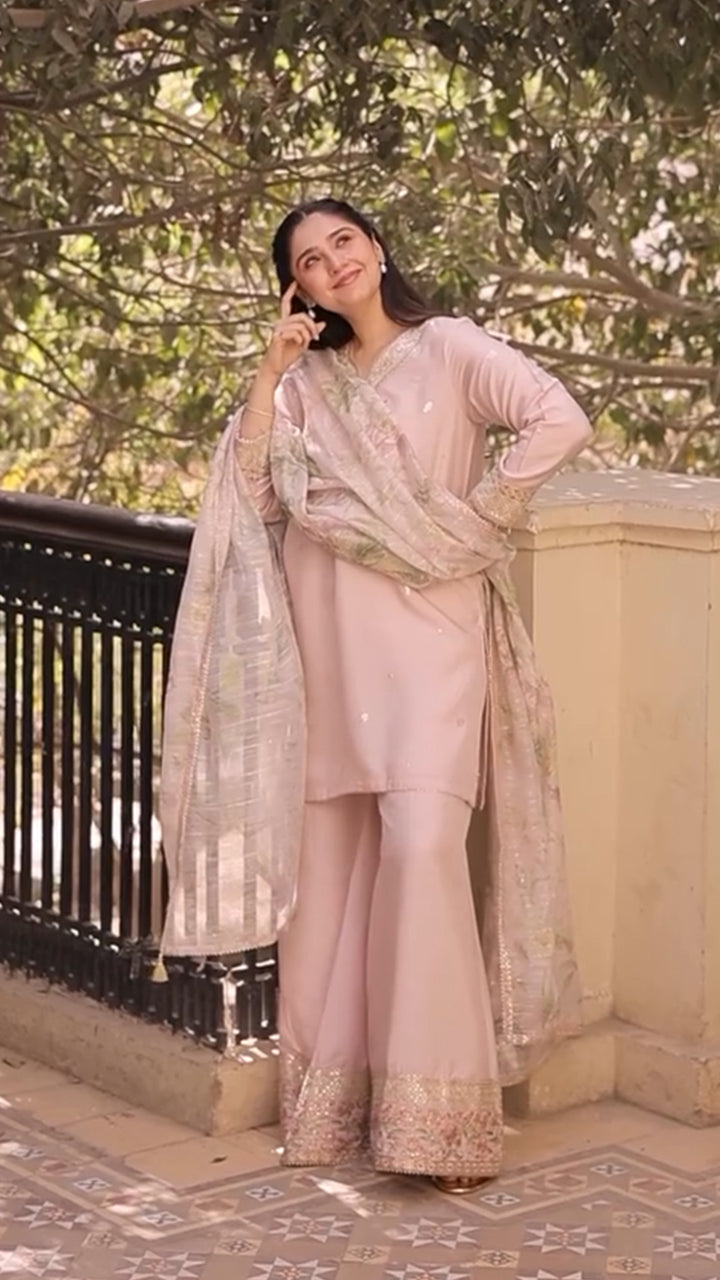 Lawn-3PC Embroidered Shirt with Digital Printed Jacquard Dupatta-1422