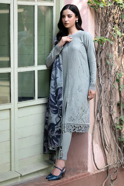 Lawn-3PC Embroidered Shirt with Digital Printed Jacquard Dupatta-1181