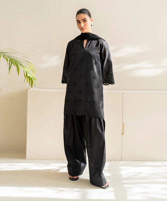 Dhanak 3PC Embroidered With Chiffon Dupatta-152