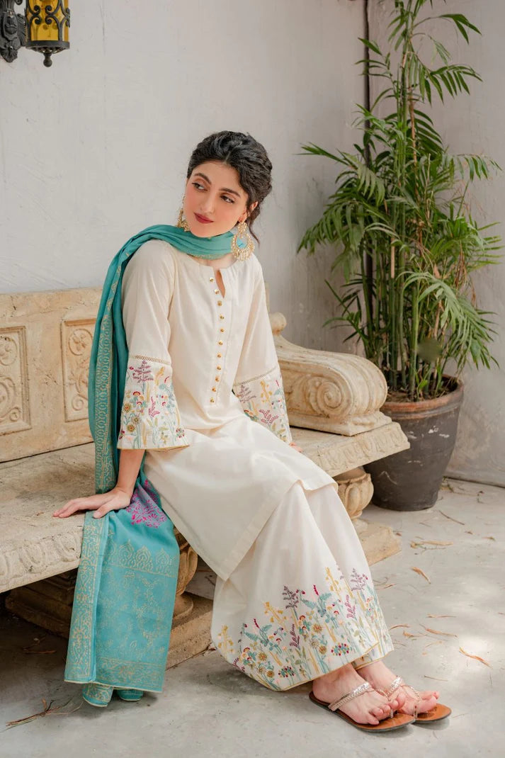 Dhanak 3PC Embroidered-624