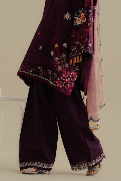 Lawn-3PC Embroidered Shirt with Digital Printed Jacquard Dupatta-1406