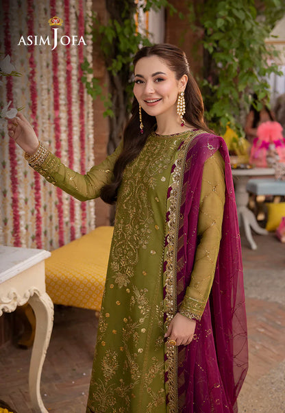 Lawn 3PC Embroidered With Chiffon Embroidered Dupatta-1032