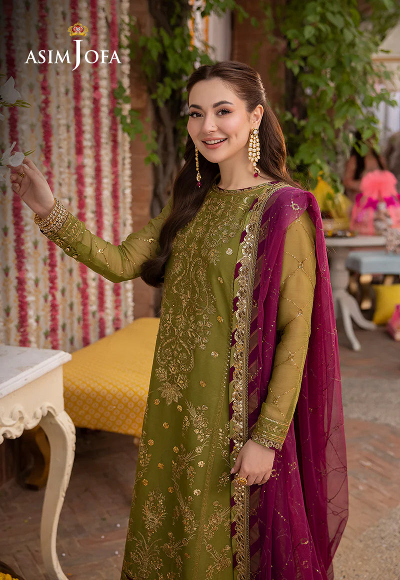Dhanak 3PC Embroidered With Chiffon Embroidered Dupatta-134
