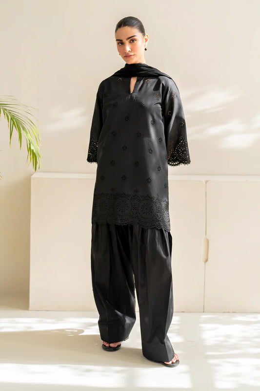 Dhanak 3PC Embroidered With Chiffon Dupatta-152