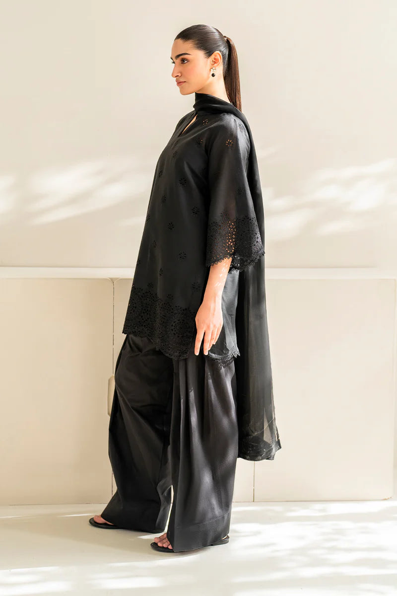 Dhanak 3PC Embroidered With Chiffon Dupatta-152