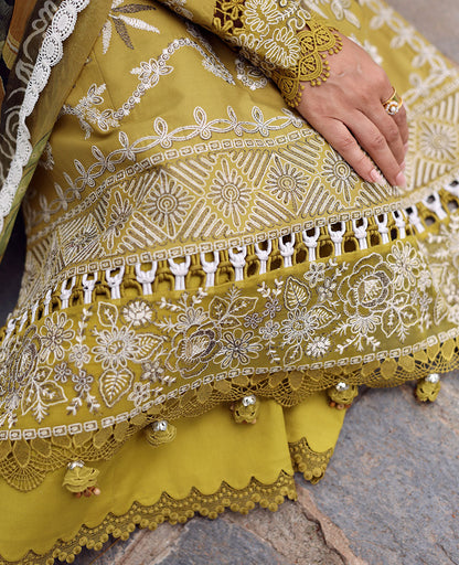 Lawn-3PC Embroidered Shirt with Digital Printed Jacquard Dupatta-1423