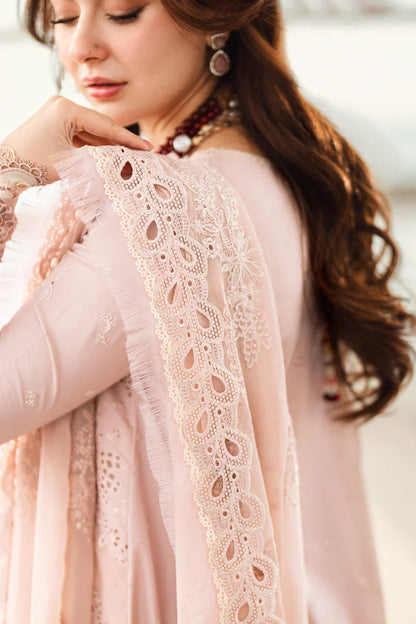Lawn-3PC Embroidered Shirt with Organza Embroidered Dupatta-1270