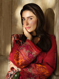 Dhanak-3PC Embroidered with Digital Printed Wool Shawl-3350