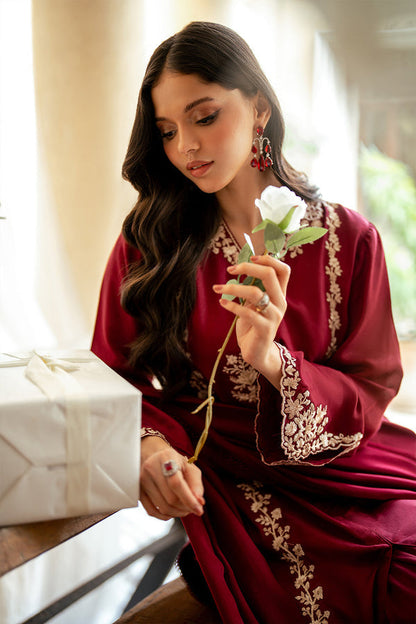 Dhanak 3PC Embroidered Shirt with Dhanak Embroidered Dupatta-3431