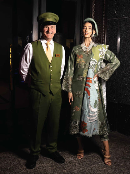 Dhanak 3PC Embroidered With Digital Printed Wool Shawl-103