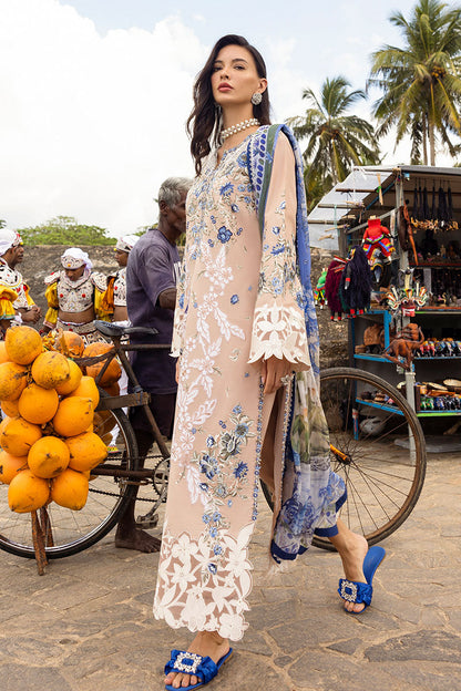 Lawn-3PC Embroidered Shirt with Digital Printed Jacquard Dupatta-1430