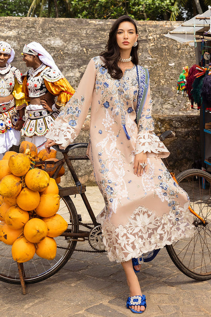 Lawn-3PC Embroidered Shirt with Digital Printed Jacquard Dupatta-1430