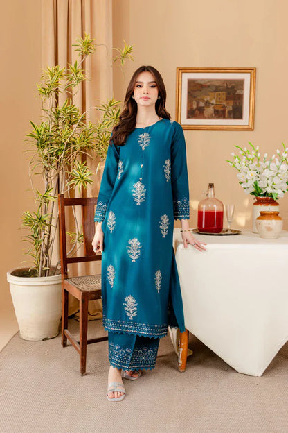 Dhanak 2PC Embroidered With Dhanak Embroidered Trouser-283