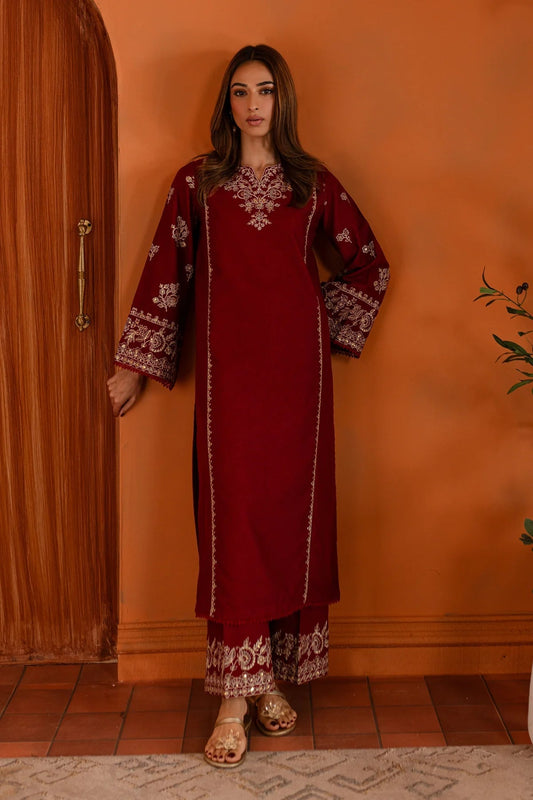 Dhanak - 2PC Embroidered -6003