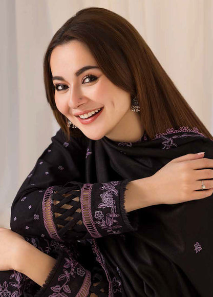 3PC DHANAK EMBROIDERED SHIRT WITH EMBROIDERED SHAWL AND TROUSER-689