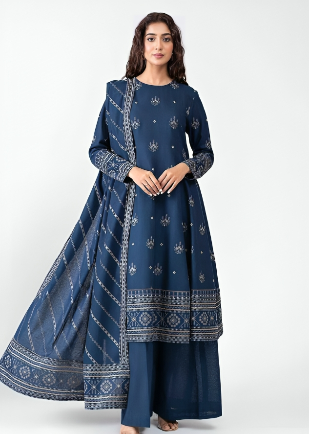 Dhanak 3PC Embroidered-644
