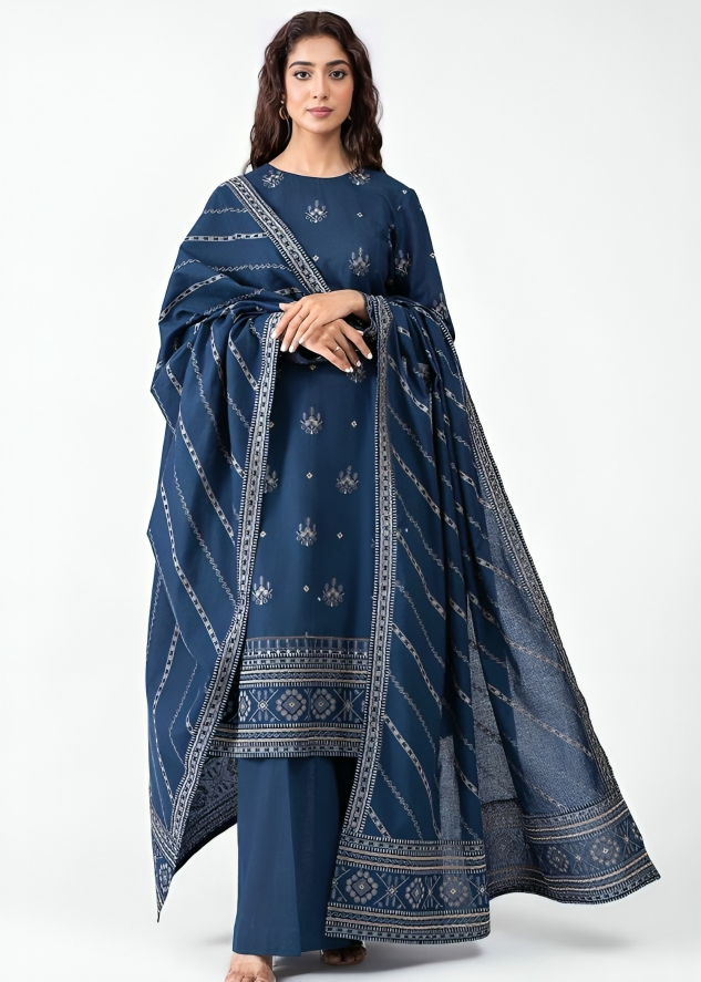 Dhanak 3PC Embroidered-644