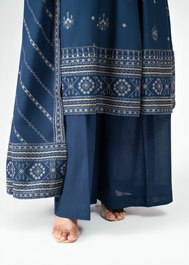 Dhanak 3PC Embroidered-644