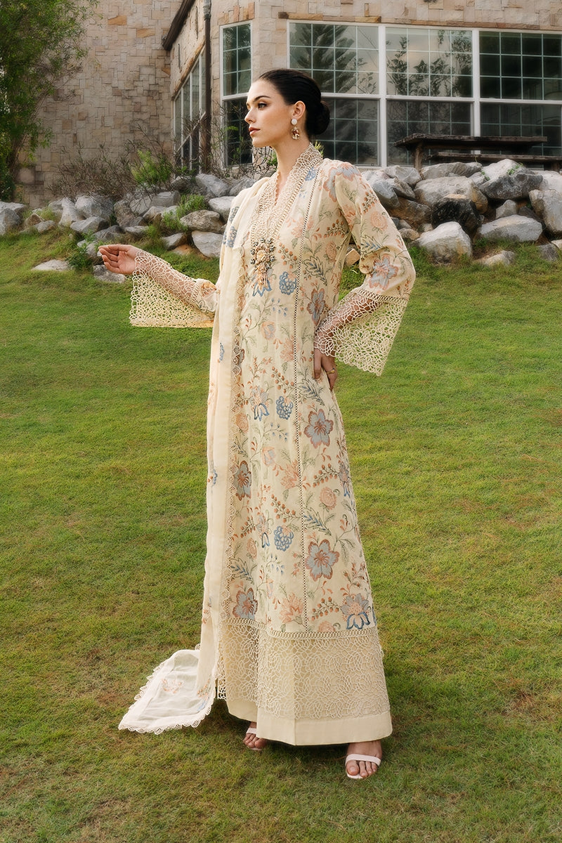 Dhanak 3PC Embroidered With Chiffon Embroidered Dupatta-113