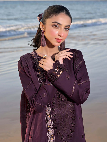 Sapphire Studio Dhanak 3PC Embroidered With Dhanak Embroidered Dupatta-176